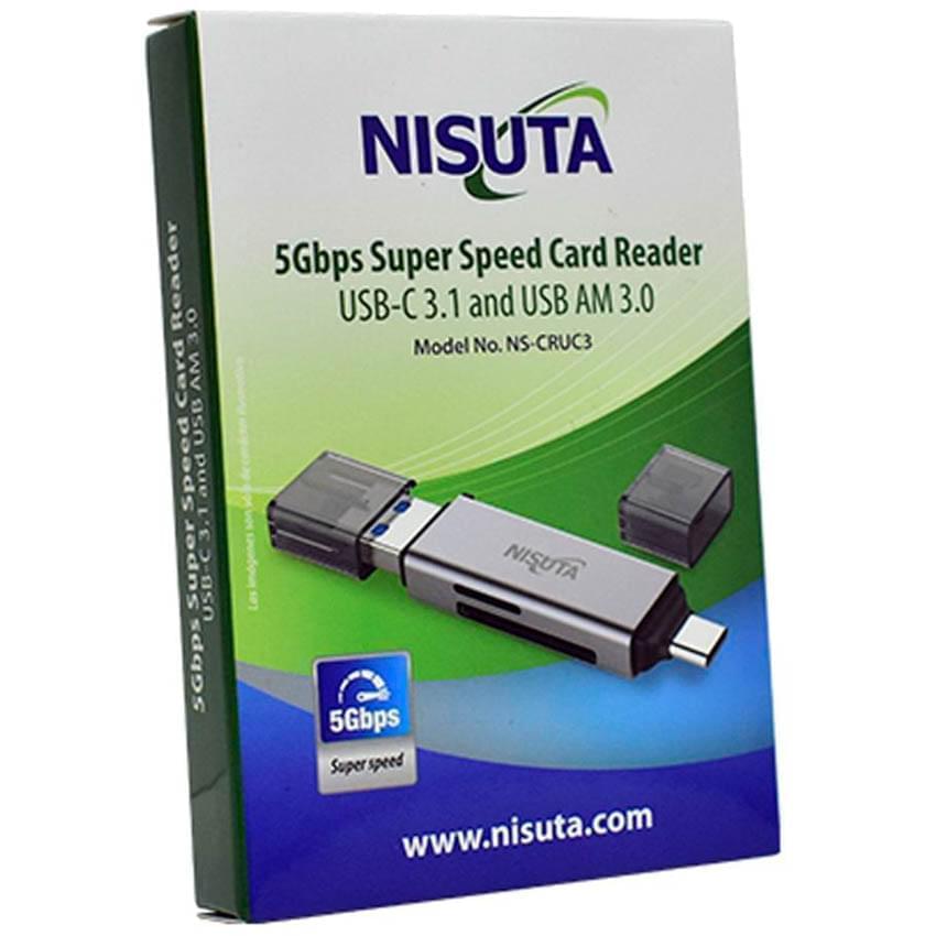 Lector Tarjeta Sd-Microsd Tipo C 3.1-Microusb-Usb Nisuta Ns-Cruc3